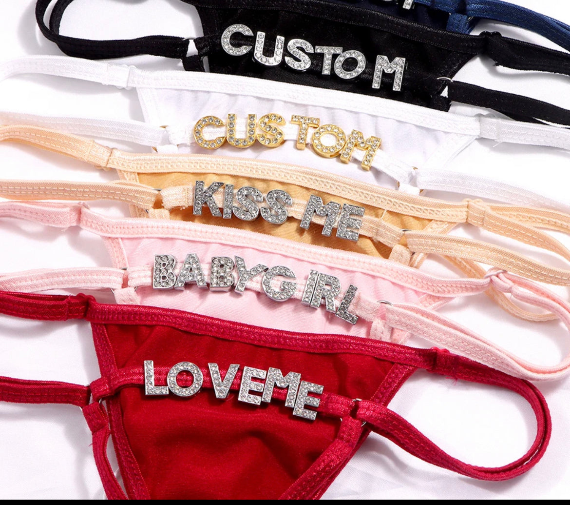Triangle Bling Thongs
