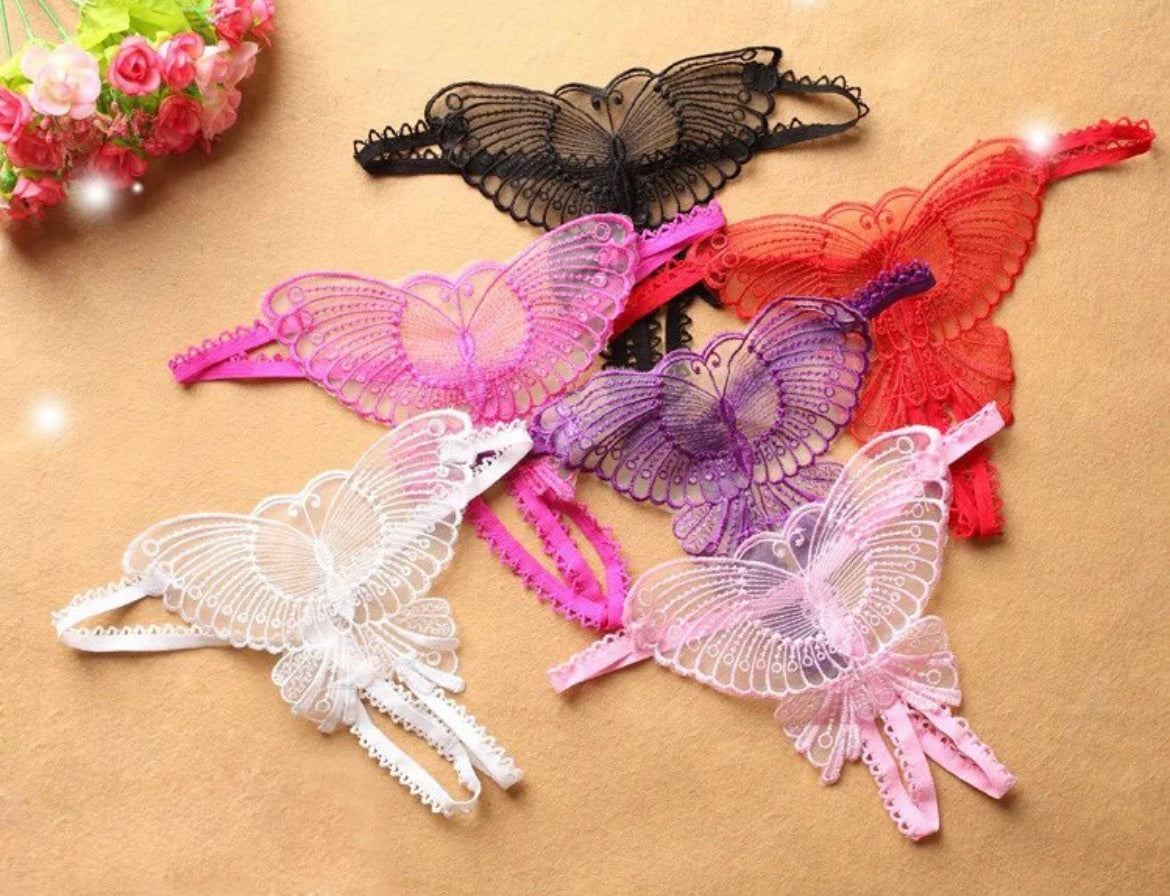 Butterfly Bling Thong